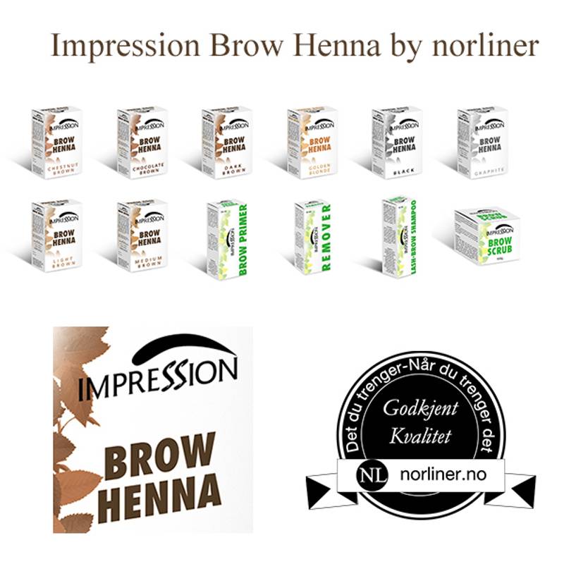 Hovedbilde NL-IMPRESSION BROW HENNA Hvit Pasta 8g