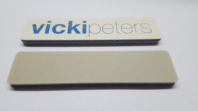 Hovedbilde NL-NEGLEFINISHERBUFF FIREKANT -14cm Hvit/Blå ...