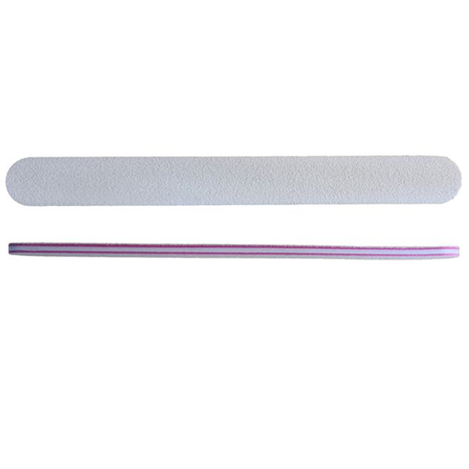 Hovedbilde NL-NEGLEFIL RETT 80/80 - 18cm Hvit-Rosa 1 Stk