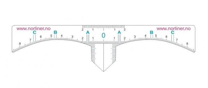 Hovedbilde CT-ØYENBRYNSLINJAL SELVKLEBENDE 10-Pakk